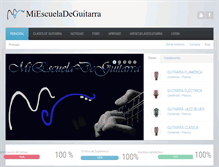 Tablet Screenshot of miescueladeguitarra.com